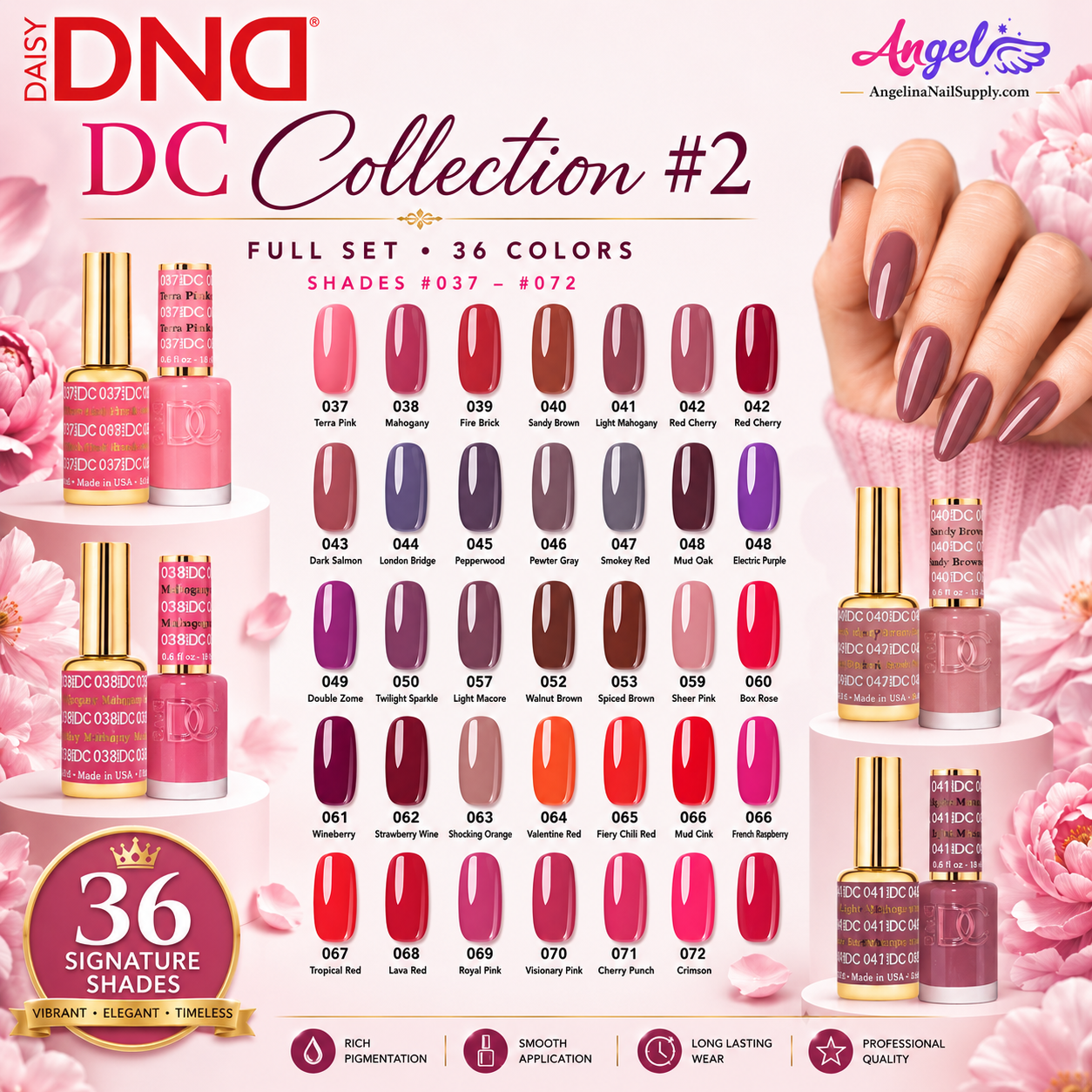 DC2 Collection Full Set #37 - #72 - Angelina Nail Supply NYC
