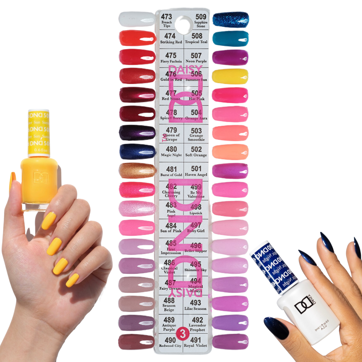 DND3 Collection Full Set  #473 - #491 - Angelina Nail Supply NYC