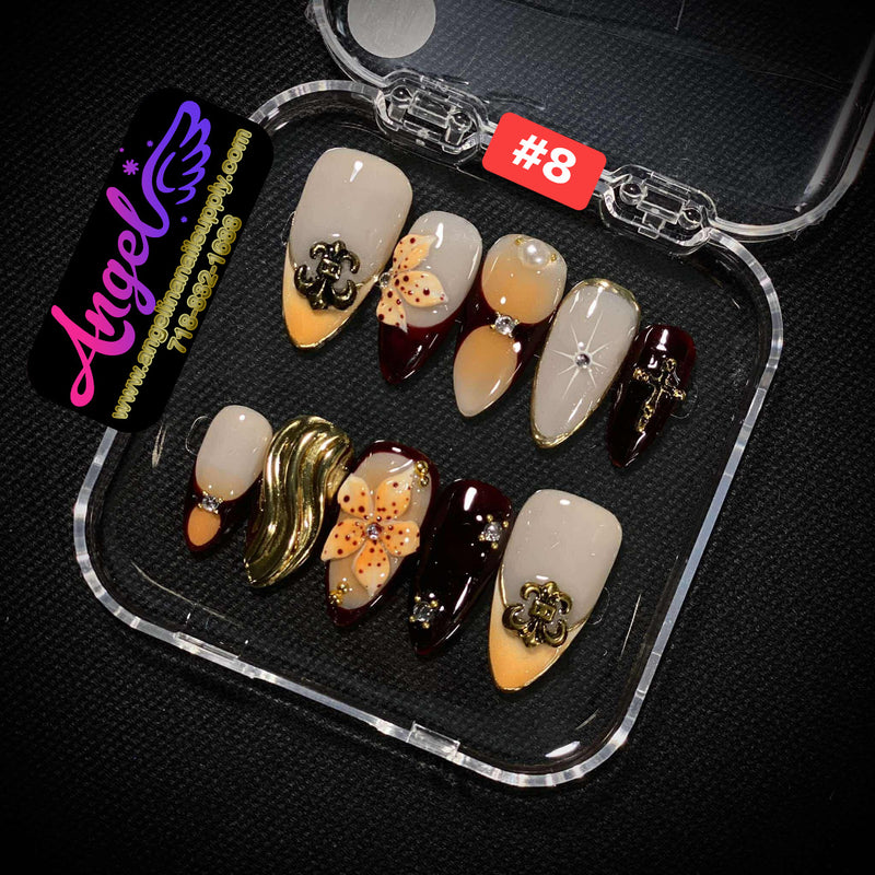 Angelina Handmade Custom Press-On | #001-#029