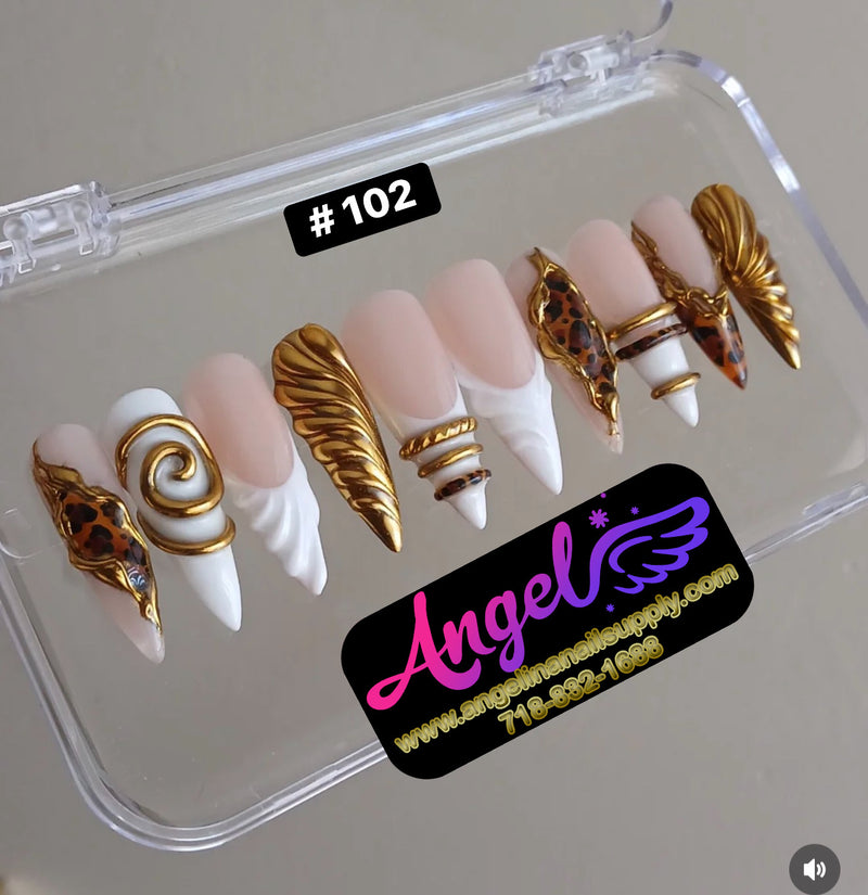 Angelina Handmade Custom Press-On | #090-#119