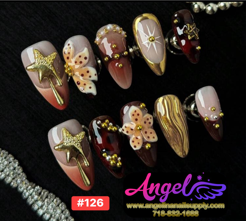 Angelina Handmade Custom Press-On | #120-#149