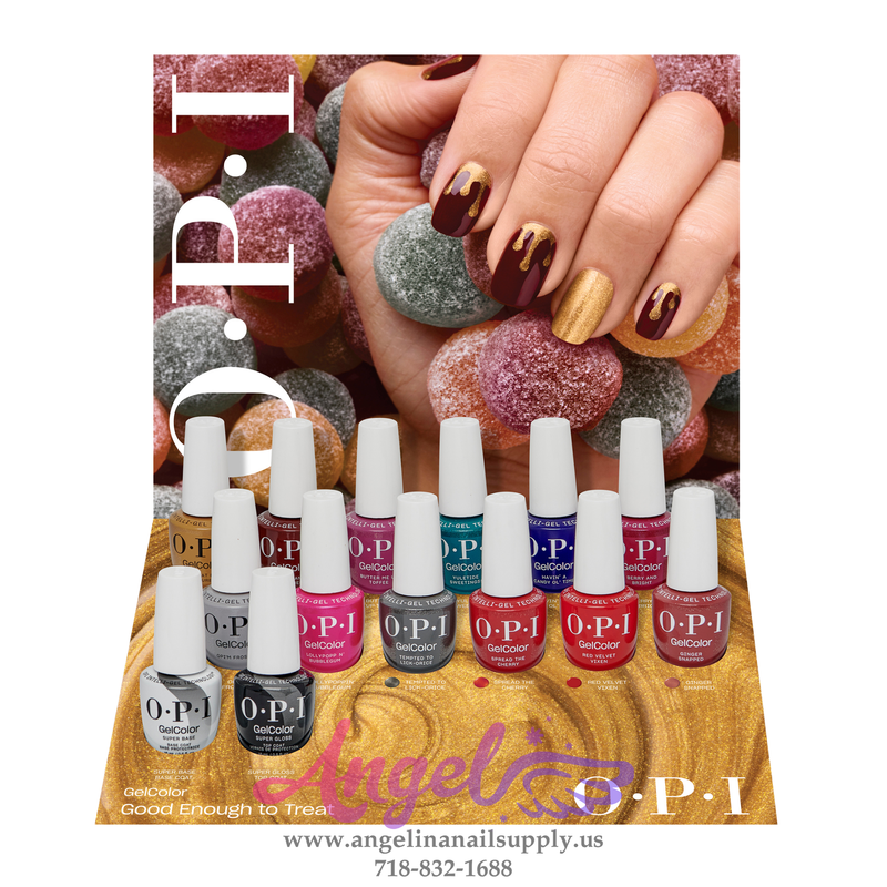 OPI Gel Color - Good Enough To Treat Collection 12 Colors & 1 Base Gel 1 Top Gel| Holiday 2025