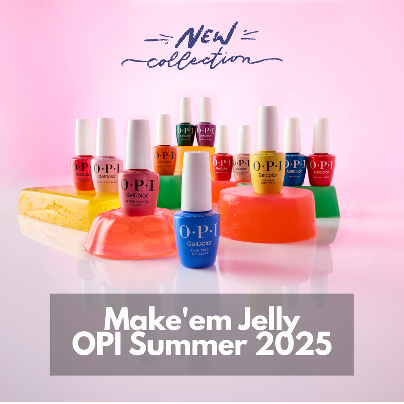 OPI Gel Color - Make'em Jelly Collection 12 Colors & 1 Base Gel 1 Top Gel | Summer 2025