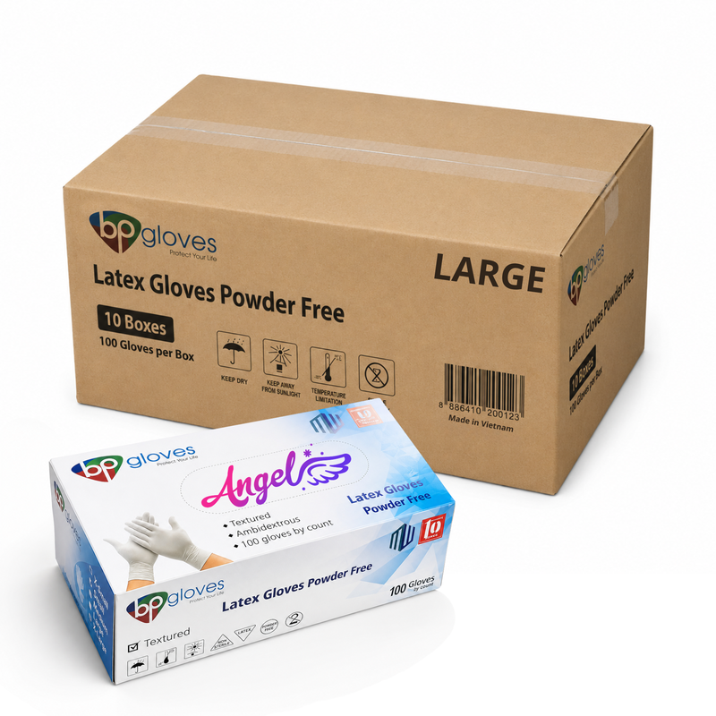 BP Latex Gloves Powder Free (Large - Case/1000pcs)