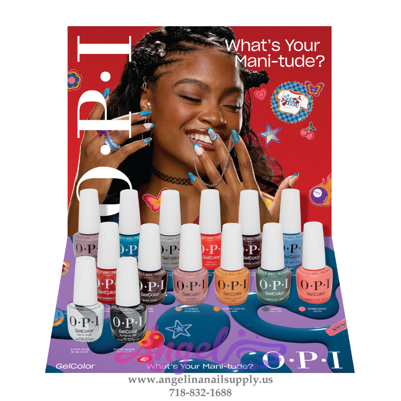 OPI Gel Color - What's Your Mani-tude? Collection 12 Colors & 1 Base Gel 1 Top Gel| Fall 2025
