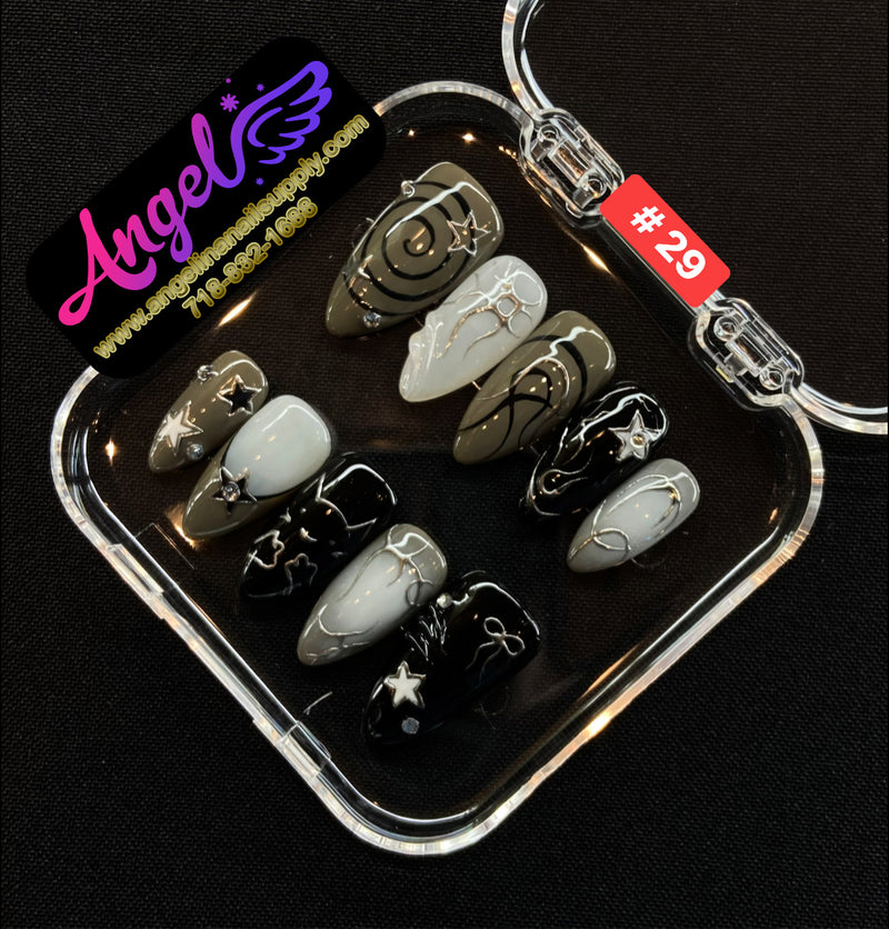 Angelina Handmade Custom Press-On | #001-#029