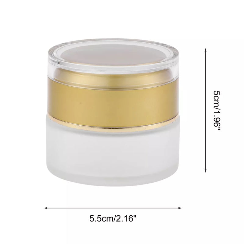 Frosty Glass Jar With Cap