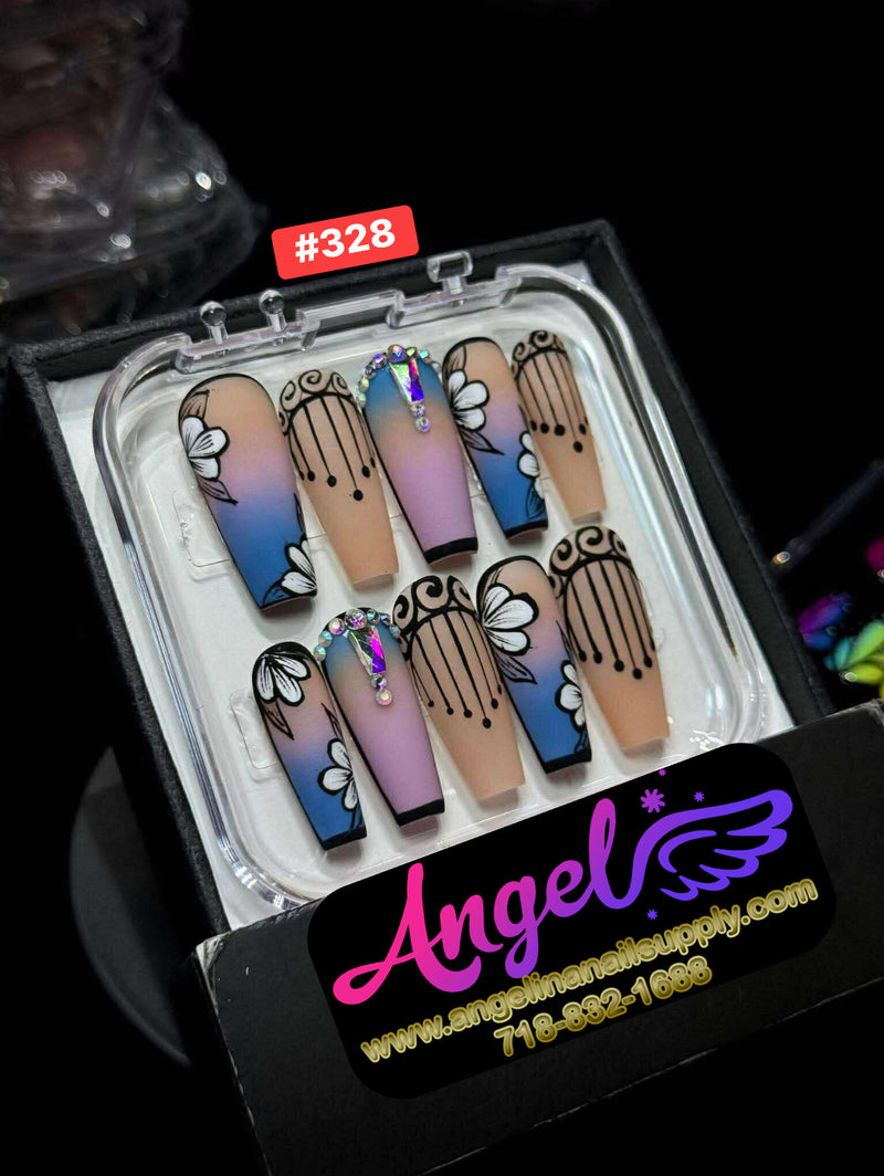 Angelina Handmade Custom Press-On | #300-#339