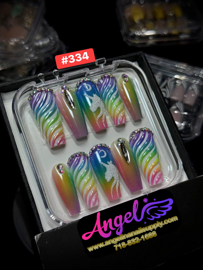 Angelina Handmade Custom Press-On | #330-#359