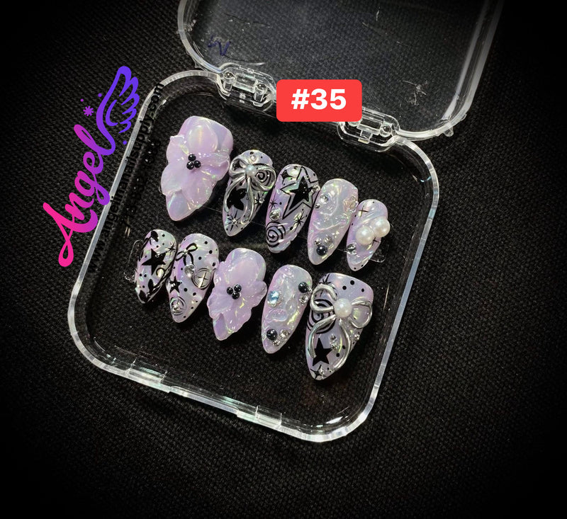 Angelina Handmade Custom Press-On | #030-#059