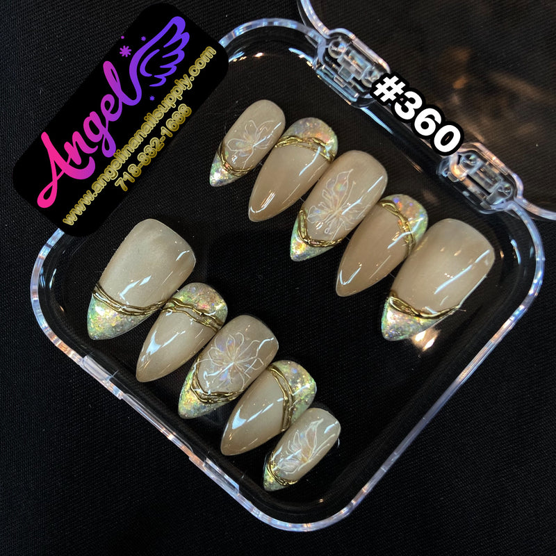 Angelina Handmade Custom Press-On | #360-#389