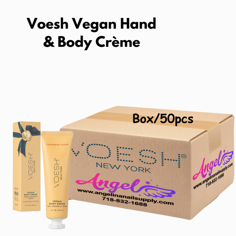 Voesh Tangerine Glow Vegan Body & Hand Creme 3 Fl.Oz. (Box/50 Pcs)