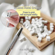 4-Claw Metal Grabber Pickup Tool with With 100pcs Soft Sponge - Angelina Nail Supply NYC