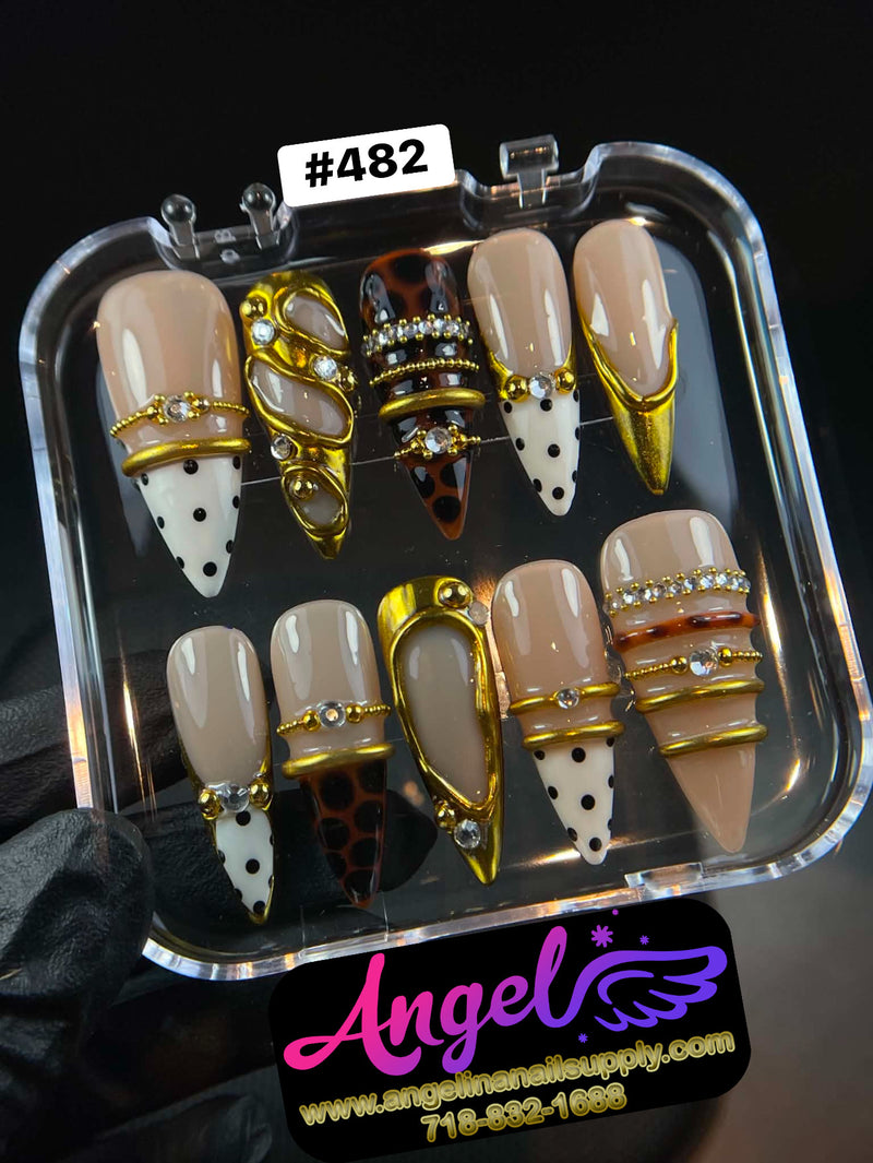 Angelina Handmade Custom Press-On | #480-#509