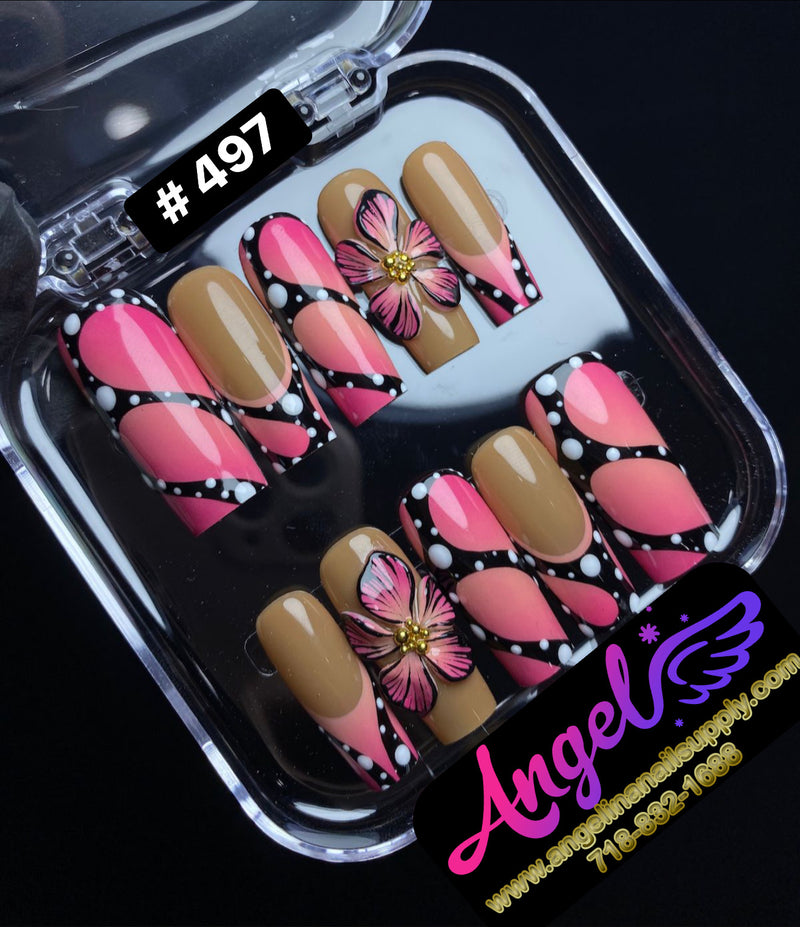 Angelina Handmade Custom Press-On | #480-#509