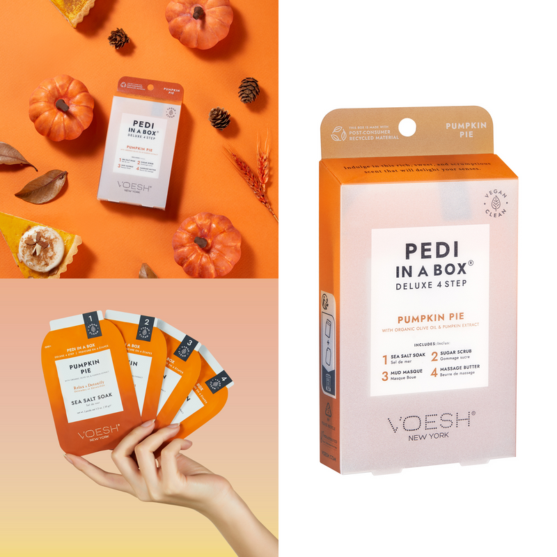 Voesh - Pedi in a Box 4 Steps Pumpkin Pie (box/50pcs)