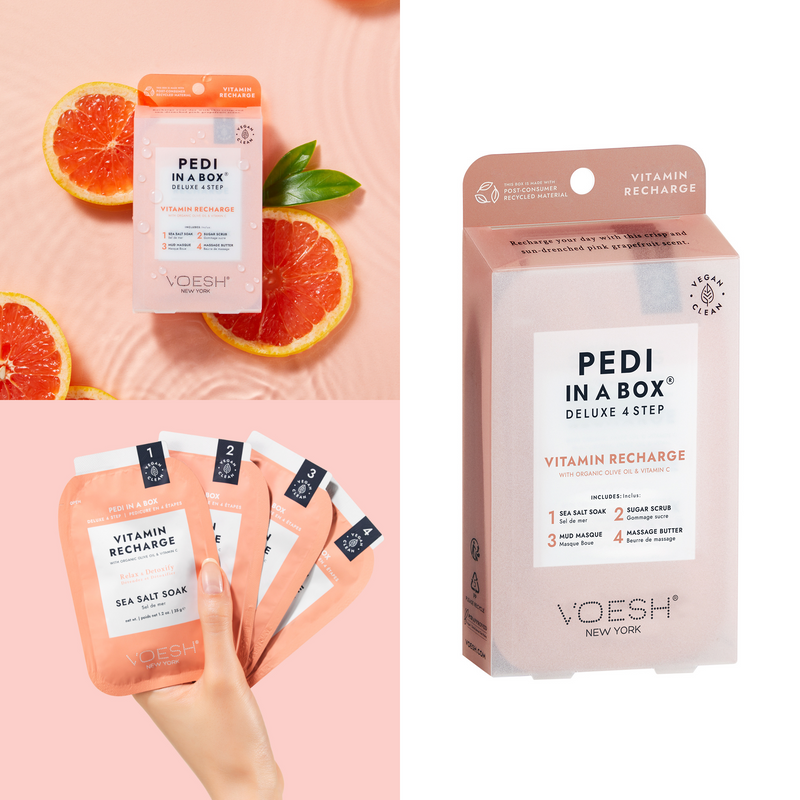 Voesh - Pedi in a Box 4 Steps Vitamin Recharge (box/50pcs)