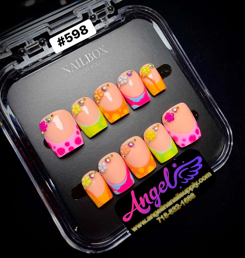 Angelina Handmade Custom Press-On | #598