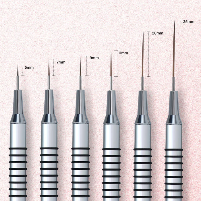 Brush Set | Silver Liner Art Brush (6in1)