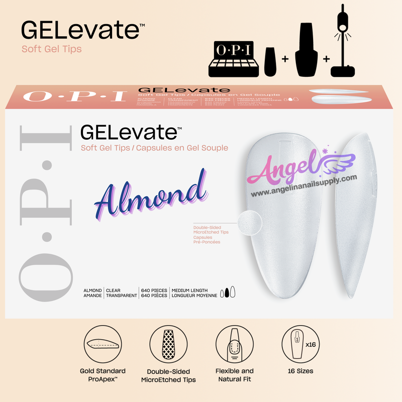 OPI Soft Gel Pre-Shaped Tip Extensions / Almond