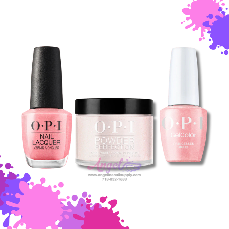 OPI 3in1 combo DP-GC-NL R44 PRINCESSES RULE