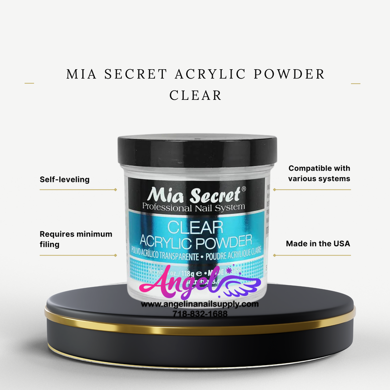 Phấn Acrylic Mia Secret Trong Suốt 4oz