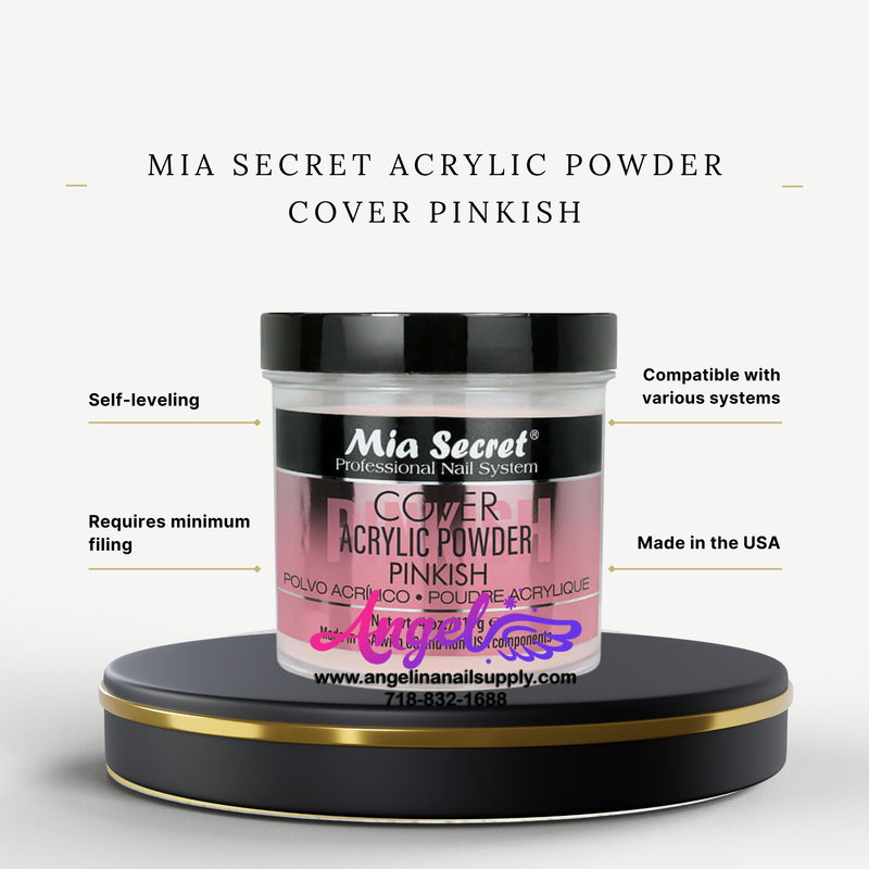 Phấn phủ Acrylic Mia Secret màu hồng nhạt 4oz