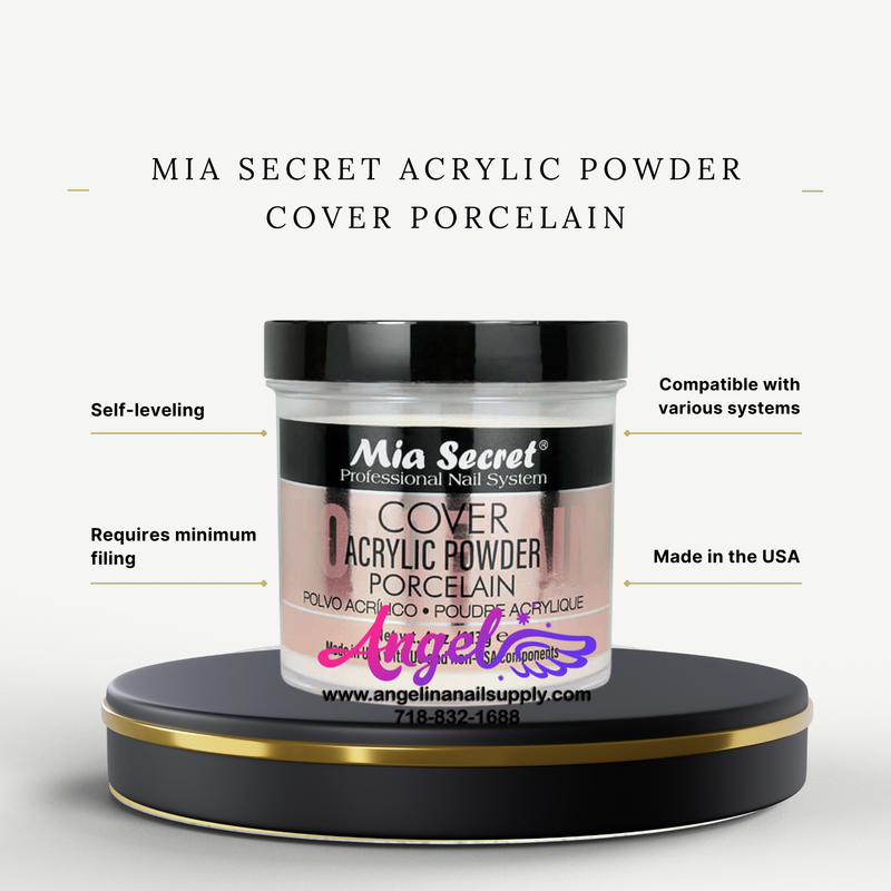 Phấn phủ Acrylic Mia Secret bằng sứ 4oz