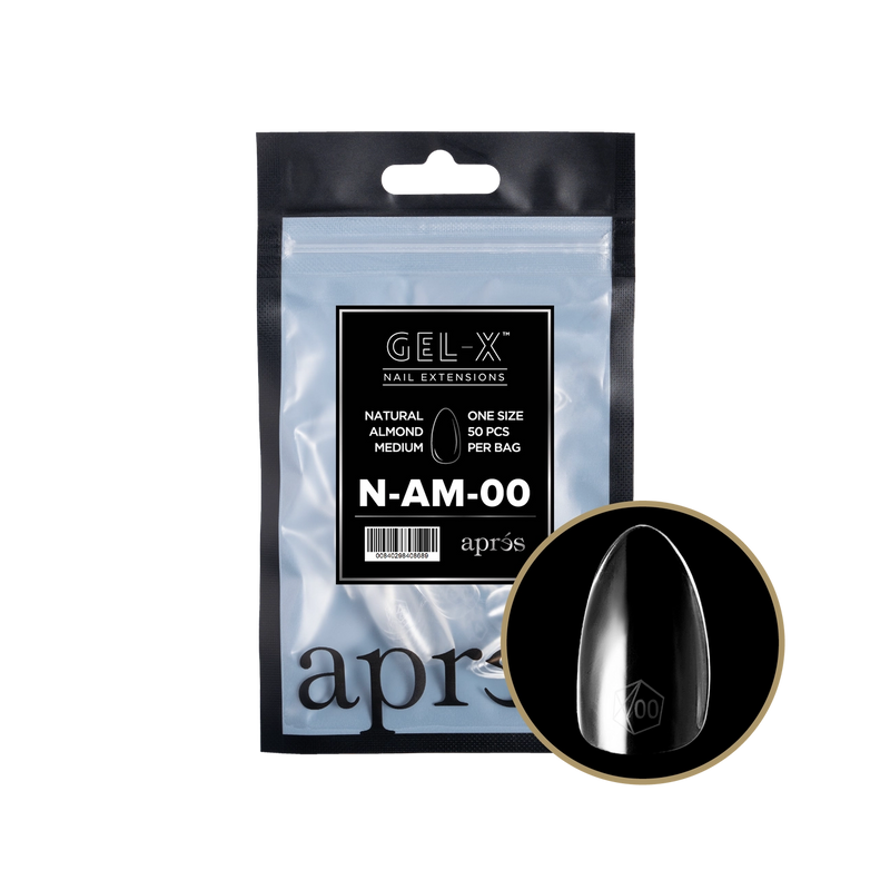 Aprés Gel-X® Natural Almond Medium Refill Bag (50pcs/pack)