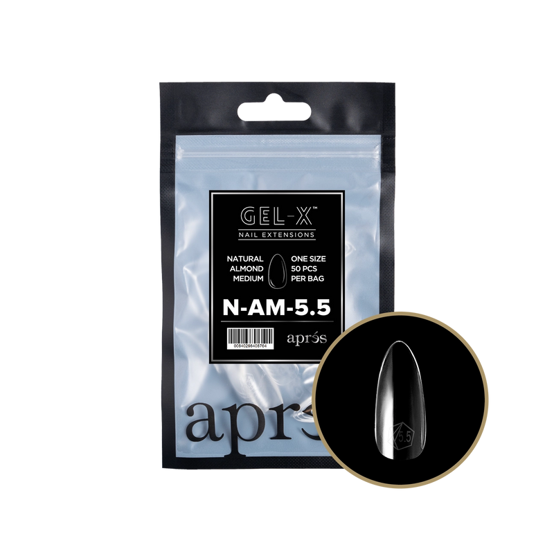 Aprés Gel-X® Natural Almond Medium Refill Bag (50pcs/pack)
