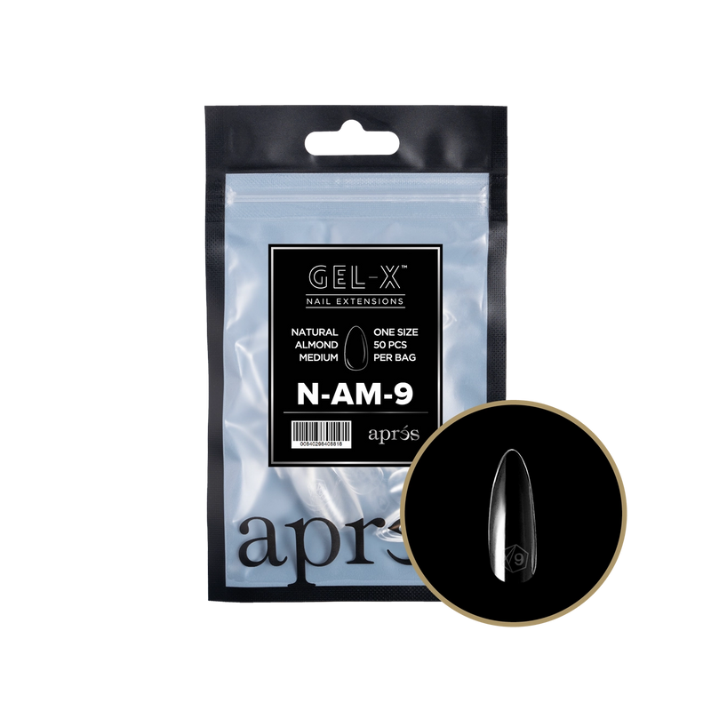 Aprés Gel-X® Natural Almond Medium Refill Bag (50pcs/pack)