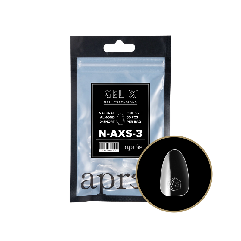 Aprés Gel-X® Natural Almond Extra Short Refill Bag (50pcs/pack)