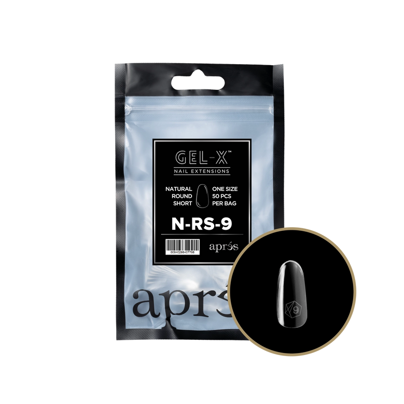 Aprés Gel-X® Natural Round Short Refill Bag (50pcs/pack)