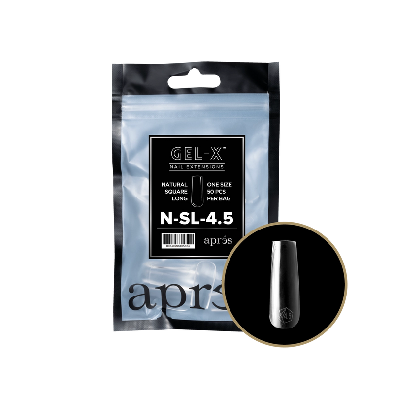 Aprés Gel-X® Natural Square Long Refill Bag (50pcs/pack)