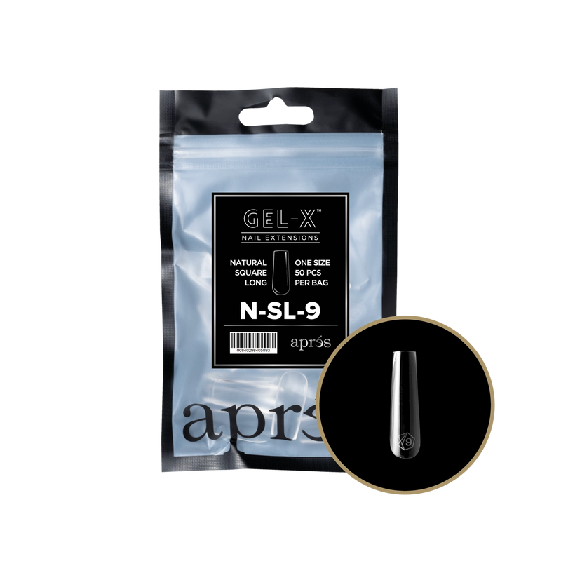 Aprés Gel-X® Natural Square Long Refill Bag (50pcs/pack)