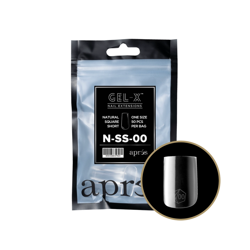 Aprés Gel-X® Natural Square Short Refill Bag (50pcs/pack)