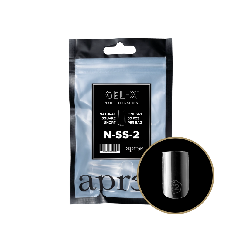 Aprés Gel-X® Natural Square Short Refill Bag (50pcs/pack)