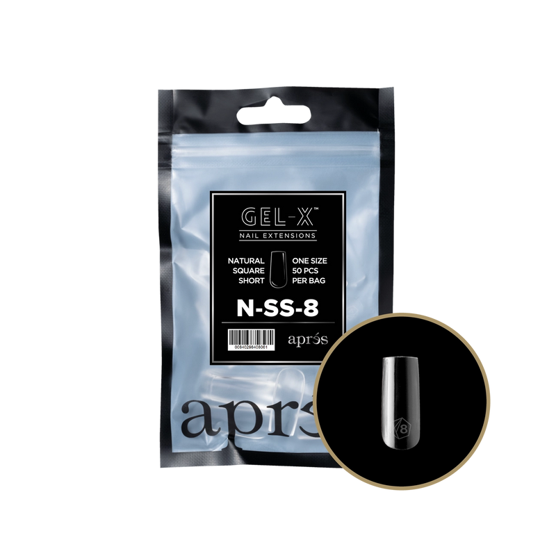 Aprés Gel-X® Natural Square Short Refill Bag (50pcs/pack)