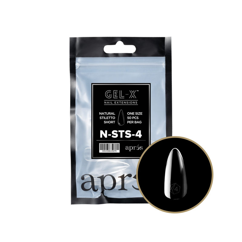 Apres Gel-X® Natural Stiletto Short Refill Bag (50pcs/pack)