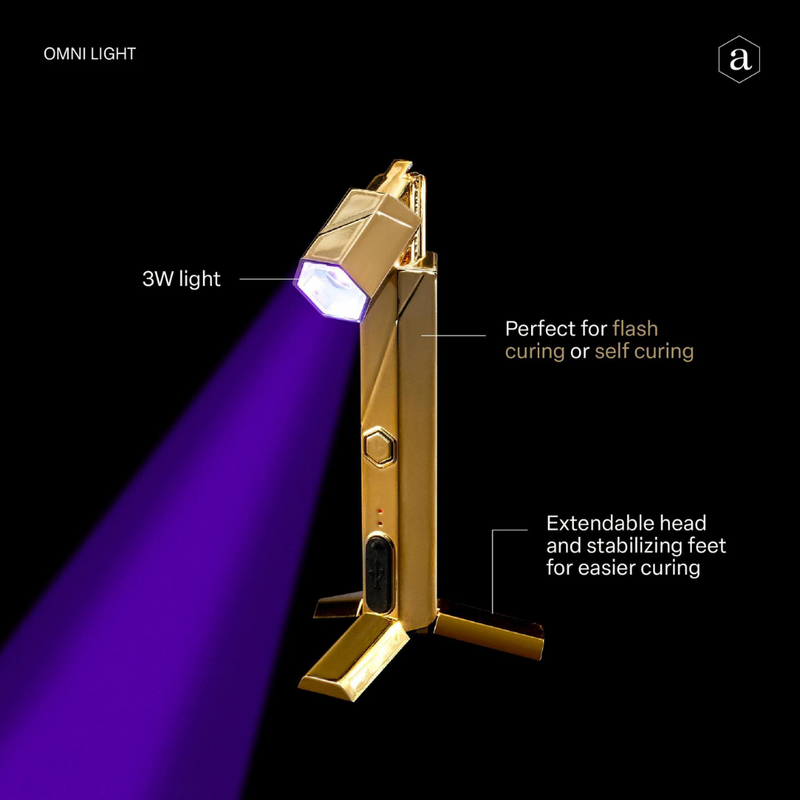 Aprés Omni Light – Portable Flash Cure Wand & Stand (3W)