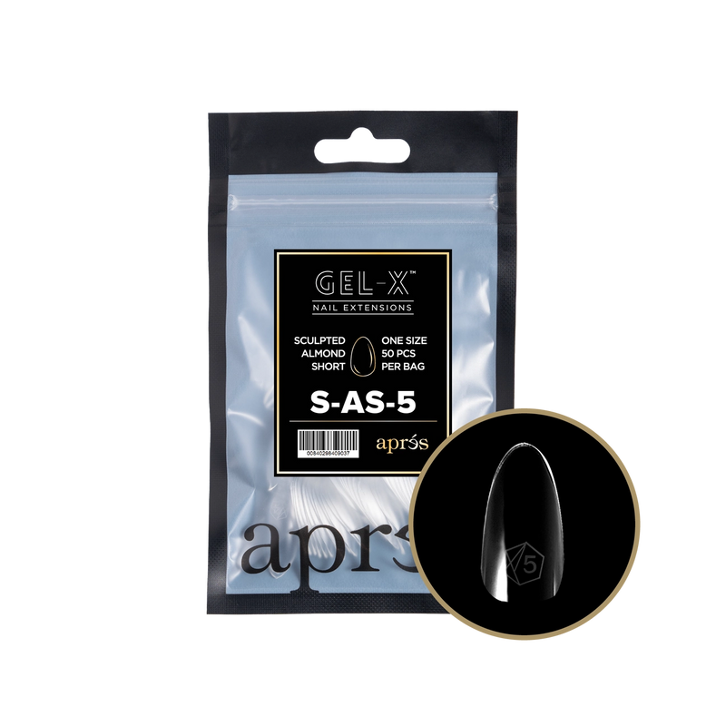 Aprés Gel-X® Sculpted Almond Short Refill Bag (50pcs/pack)