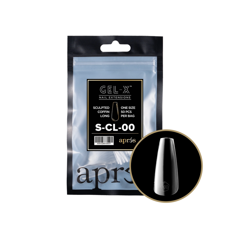 Aprés Gel-X® Sculpted Coffin Long Refill Bag (50pcs/pack)