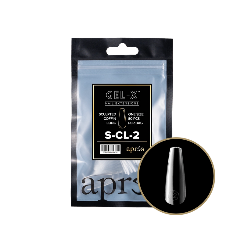 Aprés Gel-X® Sculpted Coffin Long Refill Bag (50pcs/pack)