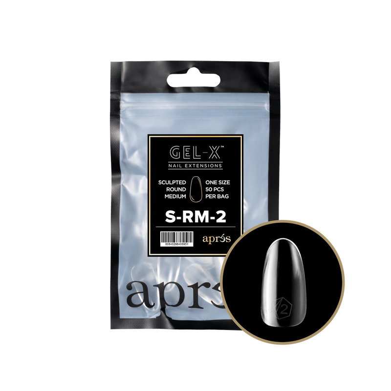 Aprés Gel-X® Sculpted Round Short Refill Bag (50pcs/pack)