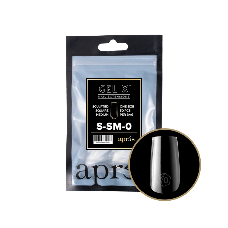 Aprés Gel-X® Sculpted Square Medium Refill Bag (50pcs/pack)