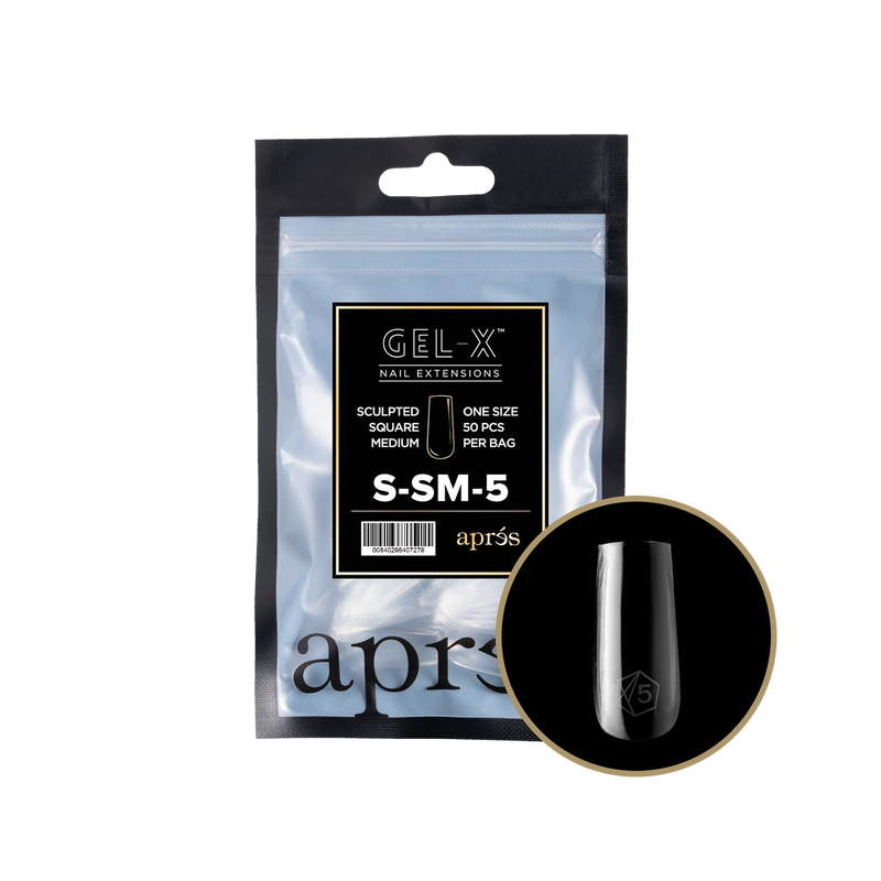 Aprés Gel-X® Sculpted Square Medium Refill Bag (50pcs/pack)
