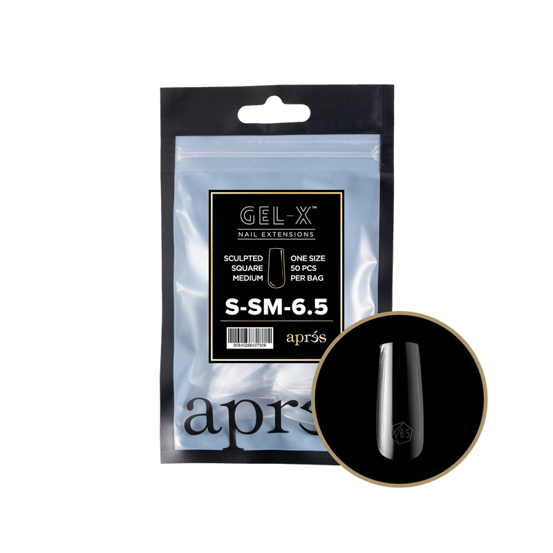 Aprés Gel-X® Sculpted Square Medium Refill Bag (50pcs/pack)