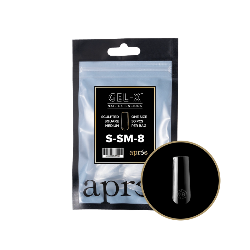 Aprés Gel-X® Sculpted Square Medium Refill Bag (50pcs/pack)