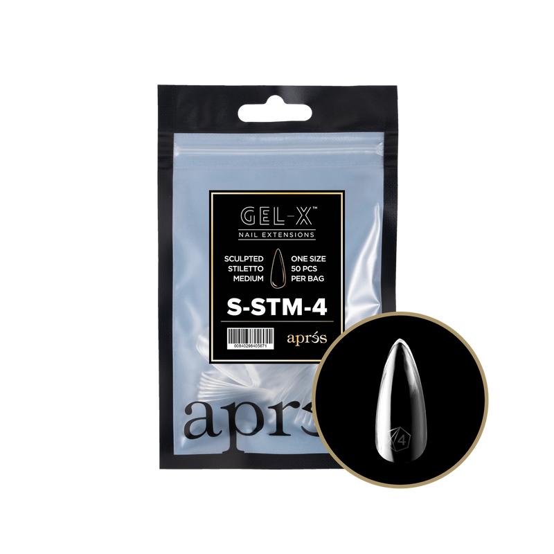 Aprés Gel-X® Sculpted Stiletto Medium Refill Bag (50pcs/pack)