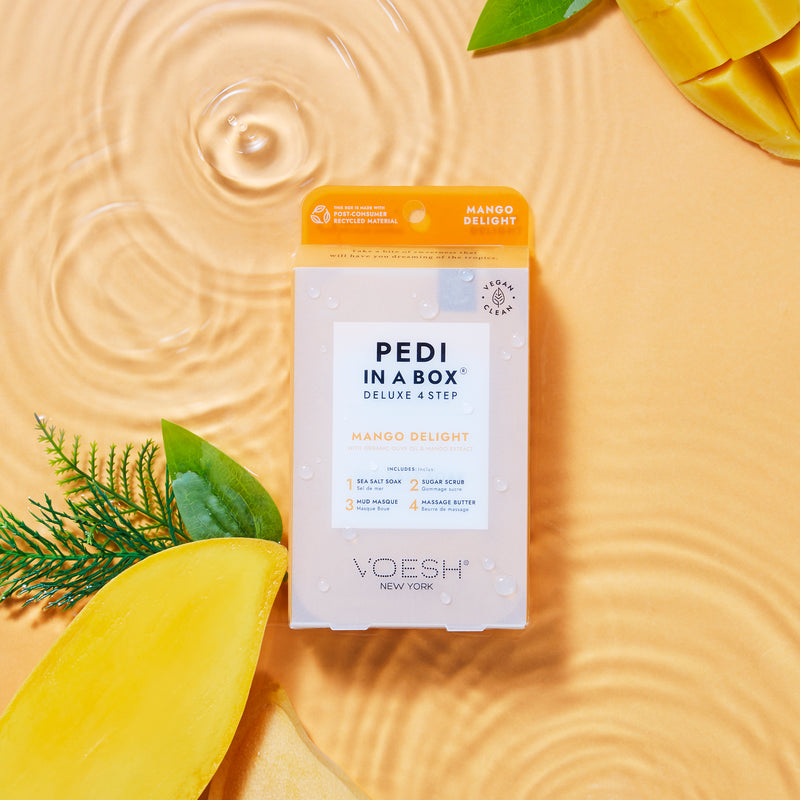 Voesh - Pedi in a Box 4 Steps Mango Delight (box/50pcs)